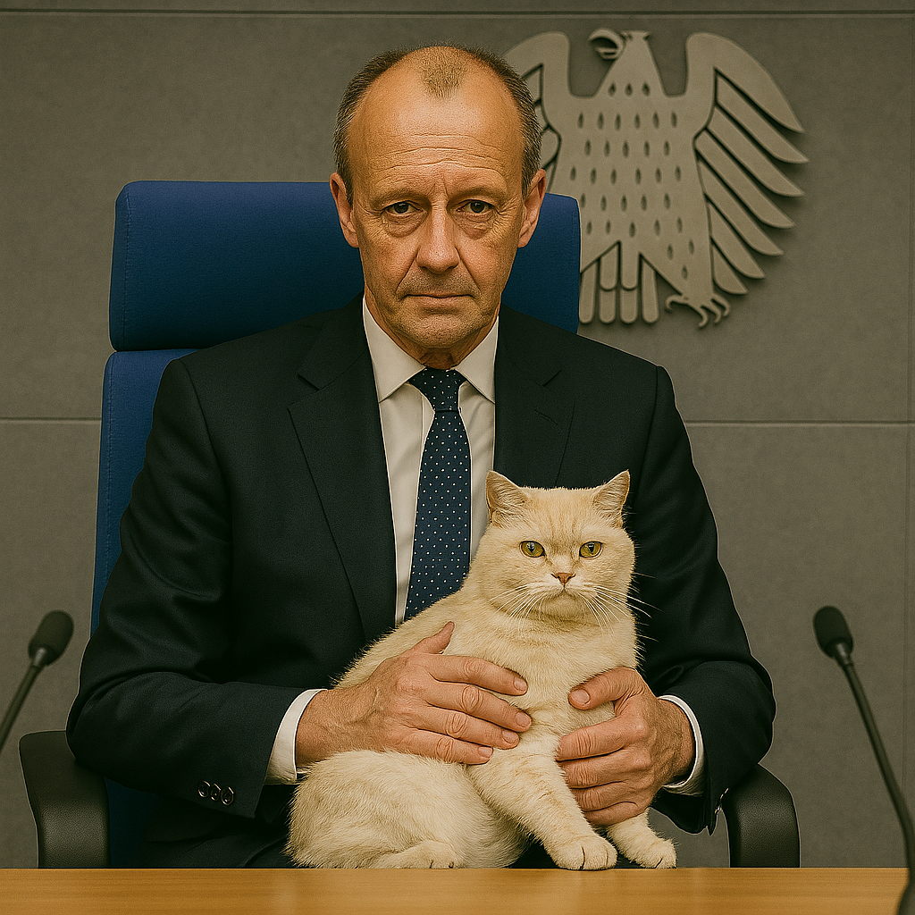 Kanzler ernennt Katze zum 'Sonderbeauftragten für unvorhersehbare Probleme'